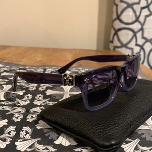 Chrome Hearts “Gettin Any?” Blue gradient with silver decor. *Discontinued*